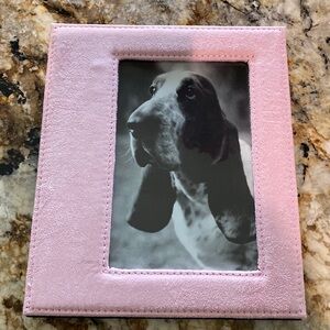 New in box Pink velvet 4x6 picture frame